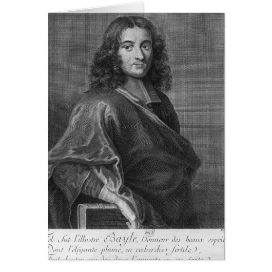 Portrait of Pierre Bayle Cards (Front)