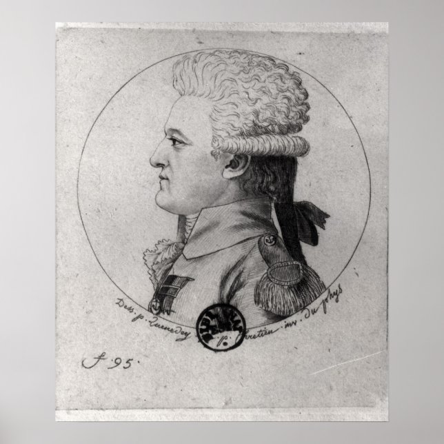 Portrait of Pierre Charles de Villeneuve Poster (Front)