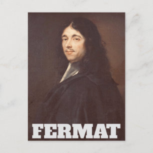 Portrait of Pierre de Fermat Postcard