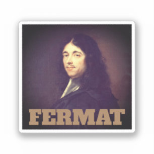 Portrait of Pierre de Fermat Sticker
