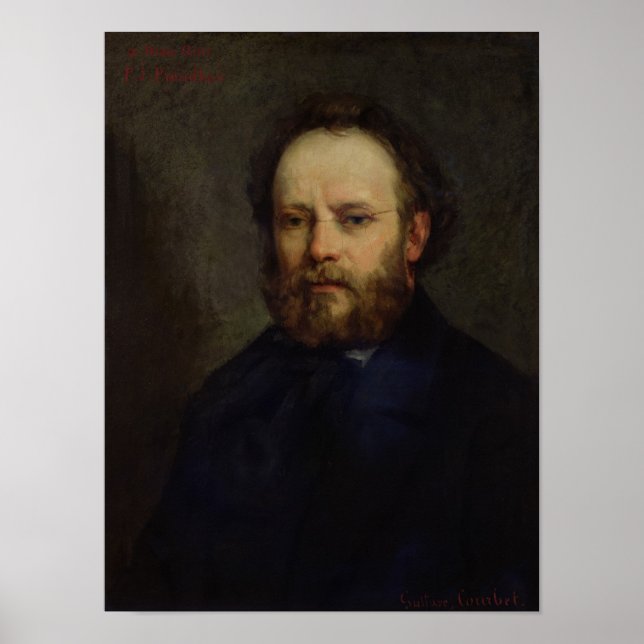 Portrait of Pierre Joseph Proudhon  1865 Poster (Front)