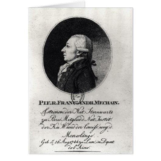 Portrait of Pierre Mechain Cards (Front)