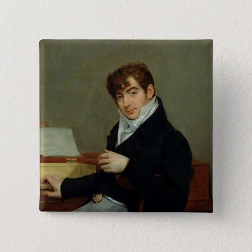 Portrait of Pierre Zimmermann  1808 Button