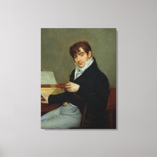 Portrait of Pierre Zimmermann  1808 Canvas Print