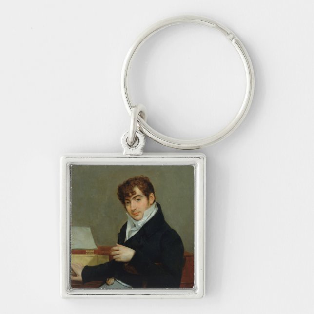 Portrait of Pierre Zimmermann  1808 Keychain (Front)