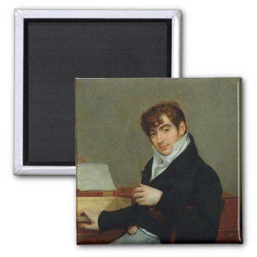 Portrait of Pierre Zimmermann  1808 Magnet