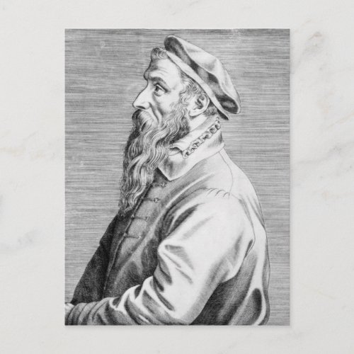 Portrait of Pieter Brueghel the Elder Postcard