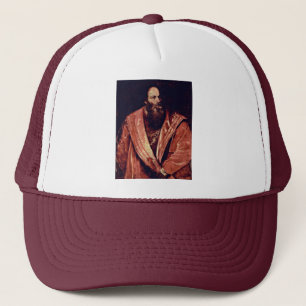 Portrait Of Pietro Aretino. By Tizian Trucker Hat