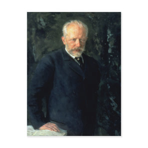 Portrait of Piotr Ilyich Tchaikovsky Postcard