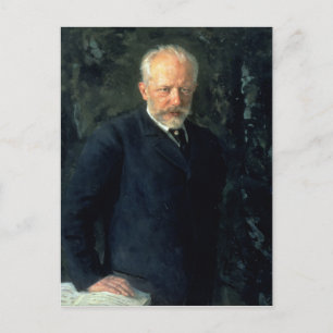 Portrait of Piotr Ilyich Tchaikovsky Postcard