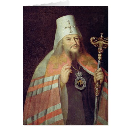 Portrait of Plato II, Metropolitan of Moscow Cards (Front)