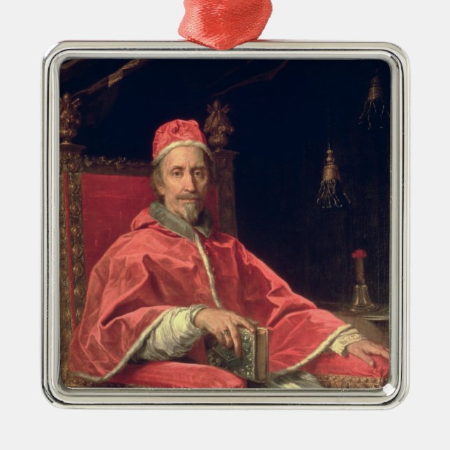 Portrait of Pope Clement IX Metal Ornament (Front)