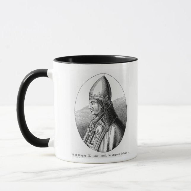 Portrait of Pope Gregory IX Mug (Left)