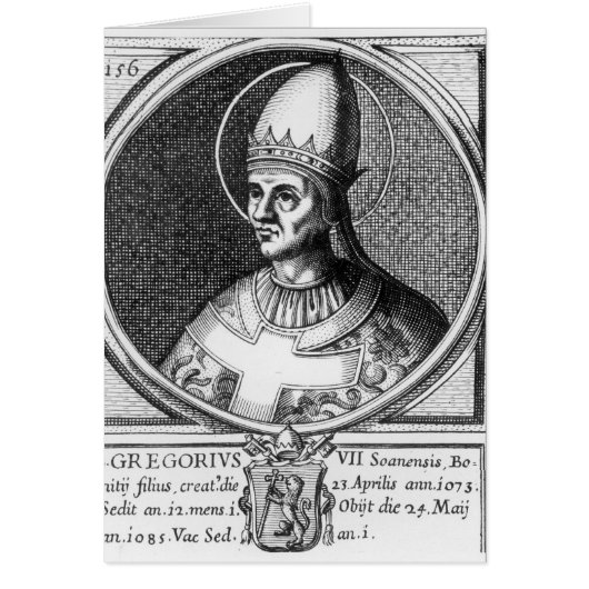 Portrait of Pope Gregory VII Cards (Front)