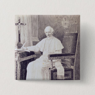 Portrait of Pope Leo XIII Button