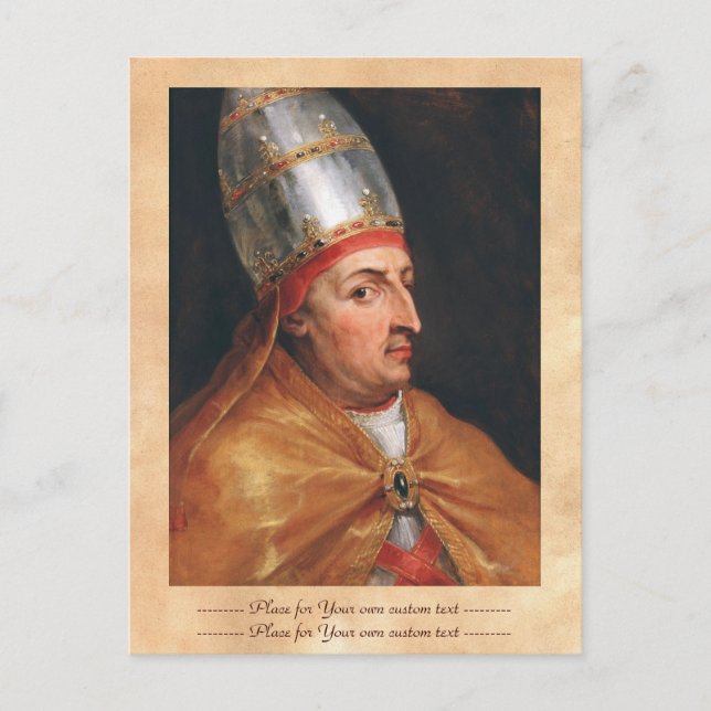 Portrait of Pope Nicholas V Peter Paul Rubens Postcard (Front)