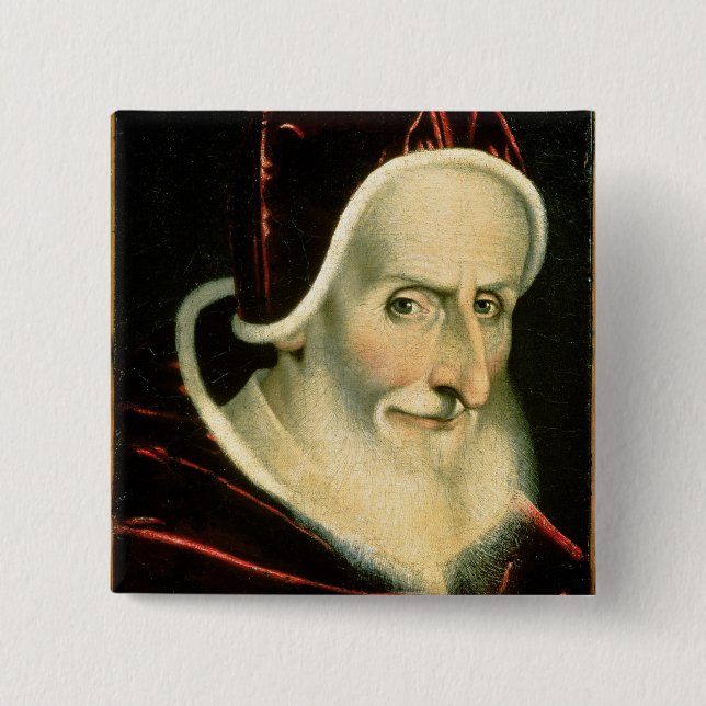Portrait of Pope Pius V   1576-80 Button (Front)