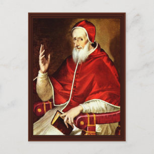 Portrait Of Pope Pius V. By Greco El Postcard