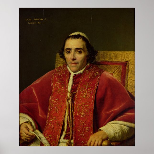 Portrait of Pope Pius VII , 1805 Poster (Front)