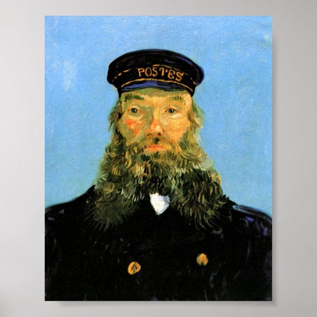 Portrait of Postman Roulin by Van Gogh Poster (Front)