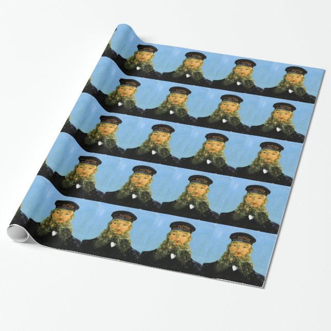 Portrait of Postman Roulin by Van Gogh Wrapping Paper (Unrolled)