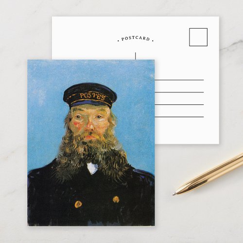 Portrait of Postman Roulin  Vincent Van Gogh Postcard