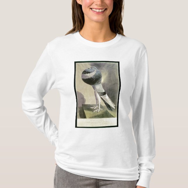 Portrait of Pouter Pigeon T-Shirt (Front)