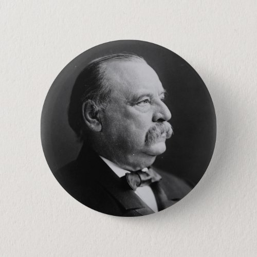 Portrait of President Stephen Grover Cleveland Pinback Button