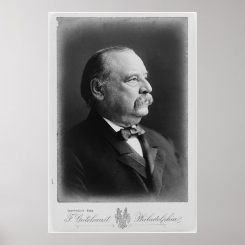 Portrait of President Stephen Grover Cleveland Poster