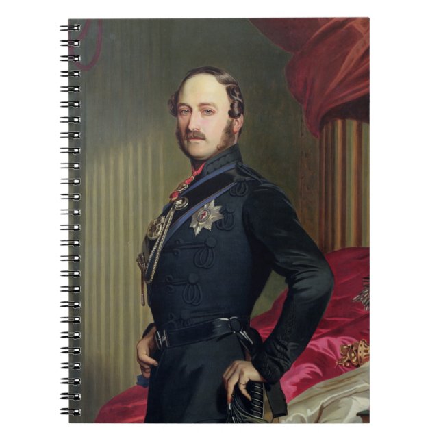 Portrait of Prince Albert (1819-61) 1859 (oil on c Notebook (Front)