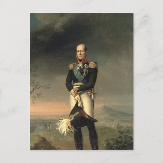 Portrait of Prince Mikhail Barclay de Tolly Postcard (Front)