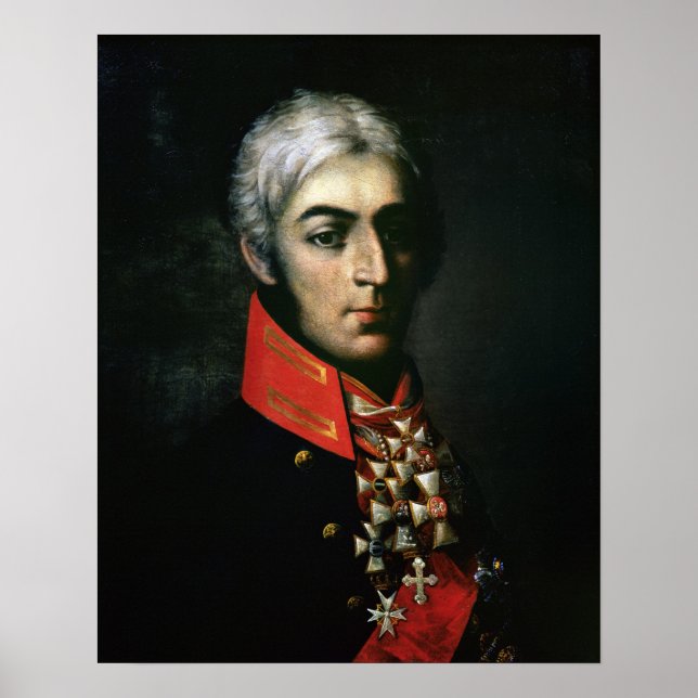 Portrait of Prince Peter Bagration Poster (Front)