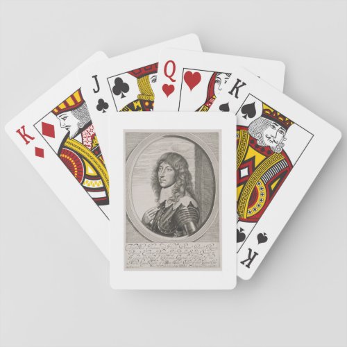 Portrait of Prince Rupert 1619_82 Count Palatine Poker Cards