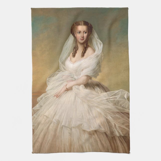 Portrait Of Princess Alexandra Kitchen Towel (Vertical)