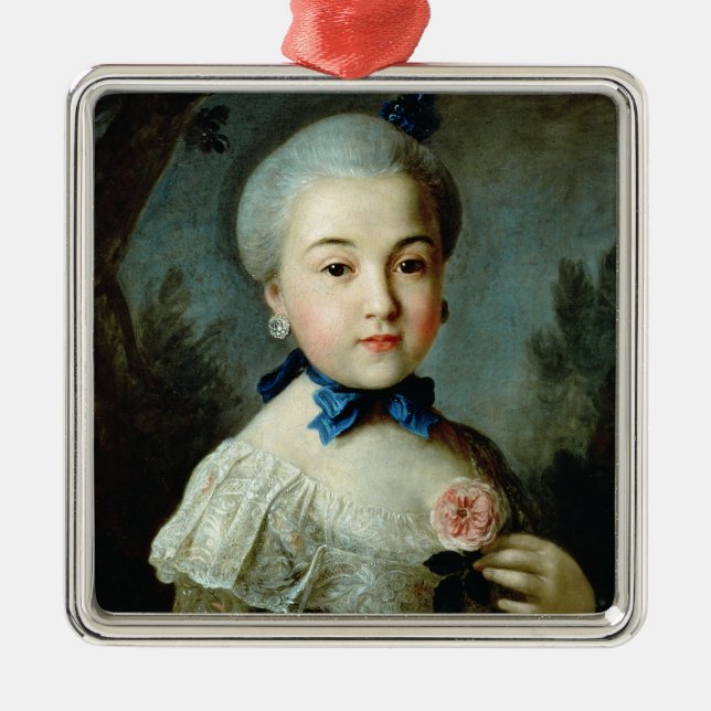 Portrait of Princess Charlotte Sophia Metal Ornament (Front)