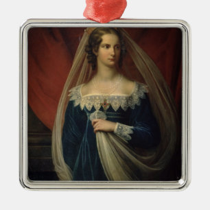Portrait of Princess Charlotte von Preussen Metal Ornament