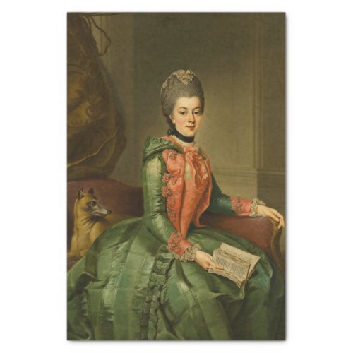 Portrait of Princess Frederika by Johann Ziesenis Tissue Paper