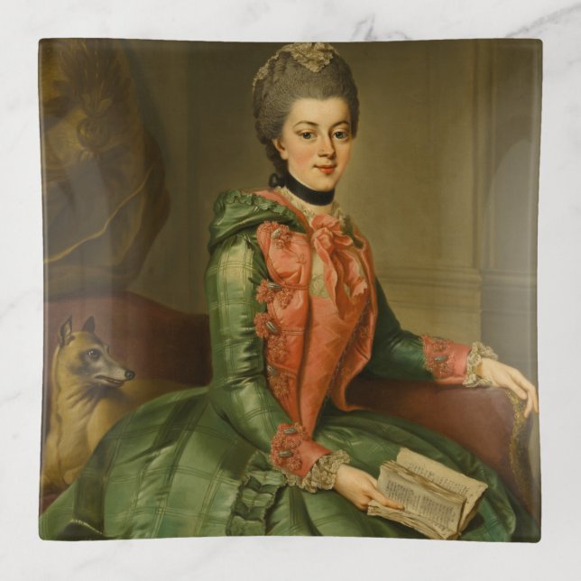 Portrait of Princess Frederika Sophia Wilhelmina Trinket Tray (Front)