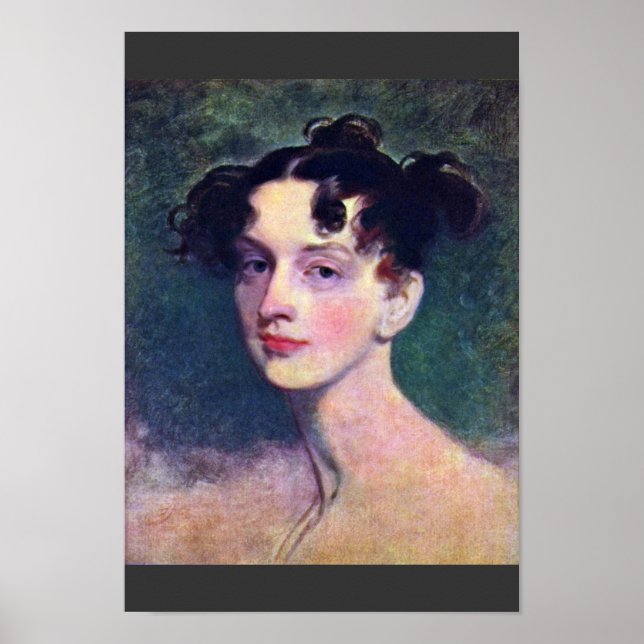 Portrait Of Princess Lieven By Sir Thomas Poster (Front)