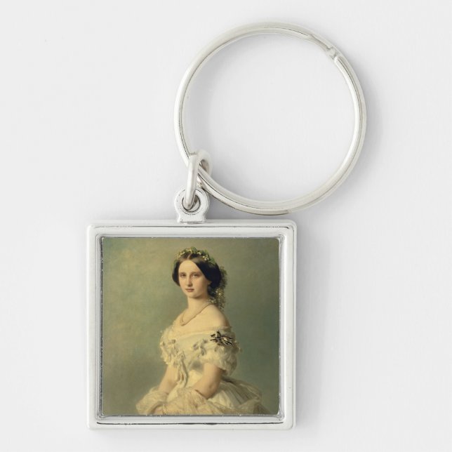 Portrait of Princess of Baden, 1856 Keychain (Front)