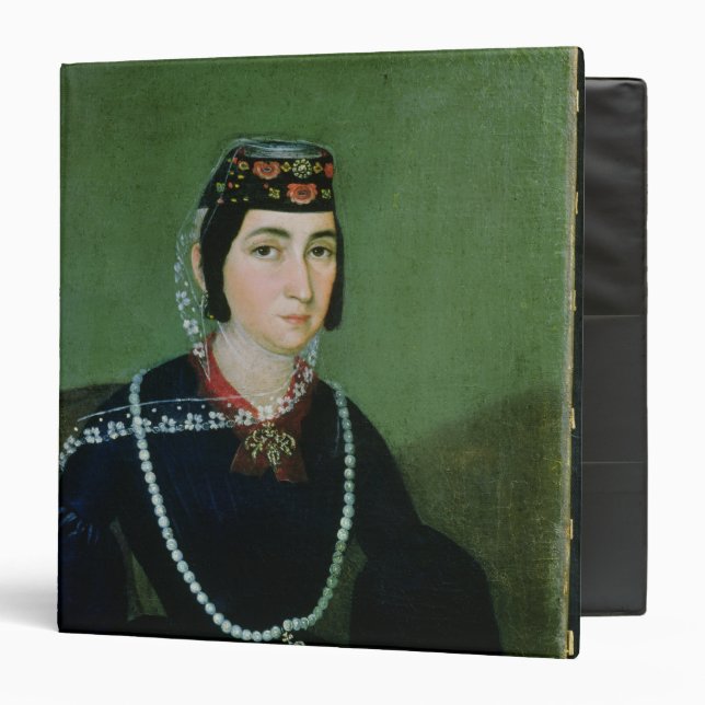 Portrait of Princess Salome Chavchavadze 3 Ring Binder (Front/Inside)