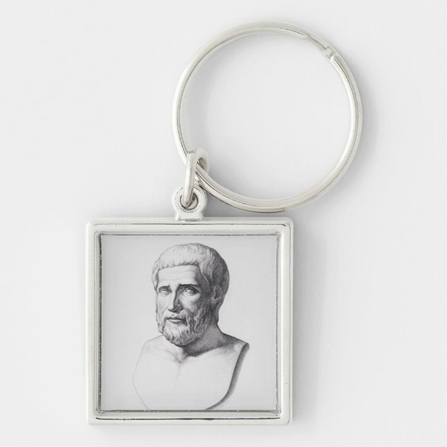 Portrait of Pythagoras Keychain (Front)