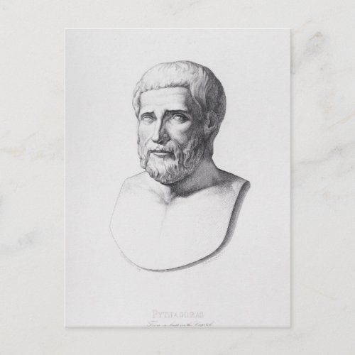 Portrait of Pythagoras Postcard