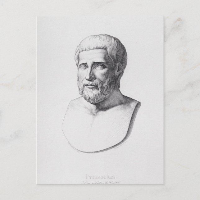 Portrait of Pythagoras Postcard (Front)