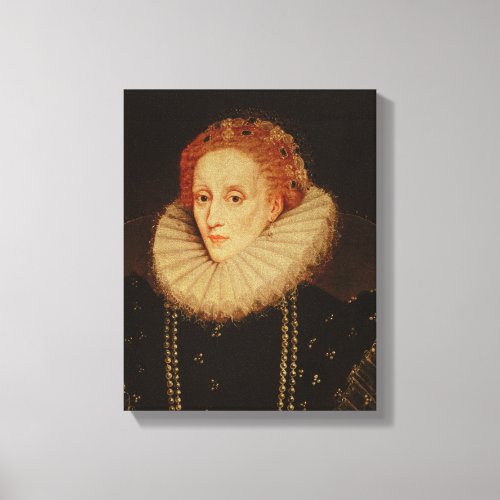 Portrait of Queen Elizabeth I Canvas Print