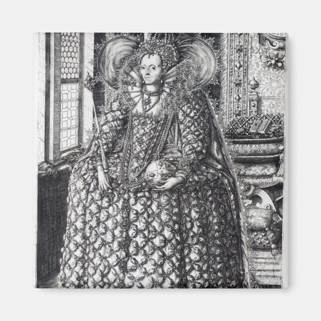 Portrait of Queen Elizabeth I Magnet (Front)