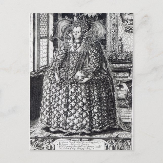 Portrait of Queen Elizabeth I Postcard (Front)