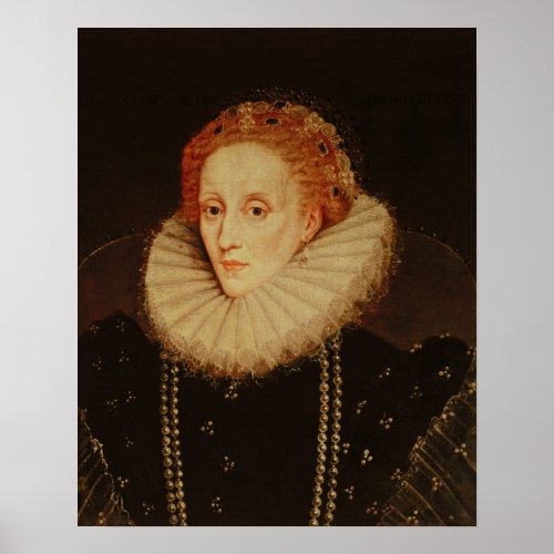 Portrait of Queen Elizabeth I Poster