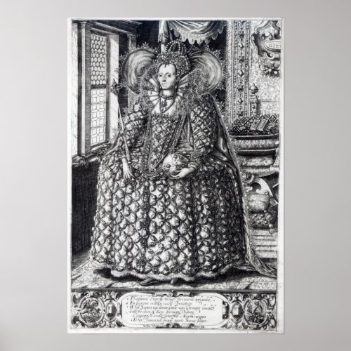 Portrait of Queen Elizabeth I Poster