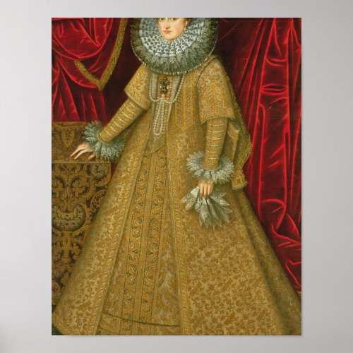 Portrait of Queen Isabel Clara Eugenia Poster